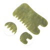 Unique Bargains Gua Sha Head Massage Comb Dark Green 1 Pc - image 3 of 4