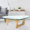 Gulches Modern Triangle Coffee Table ¨C Stylish Centerpiece for Living Room Home Decor - 2 of 4