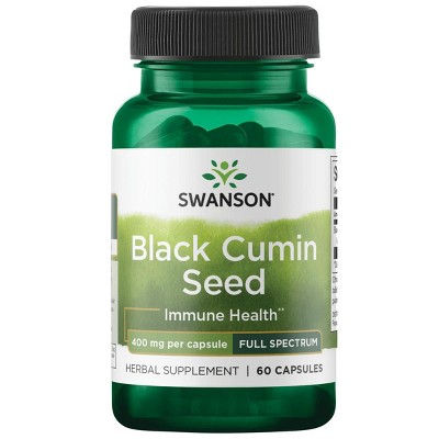 Swanson Herbal Supplements Black Cumin Seed 400 mg Capsule 60ct.