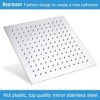 PAGED Square Rainfall Shower Head High Pressure Shower Heads with Adjustable Shower Head Arm for Bathroom - 2 of 4