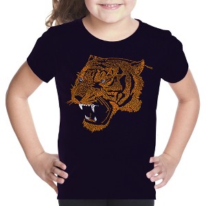 LA Pop Art Girl's Word Art T-shirt - Beast Mode - 1 of 4