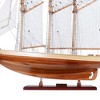 Atlantic Yacht Sailboat Model Schooner – 32.25in – Handcrafted Wooden Replica By Old Modern Handicrafts - 2 of 4
