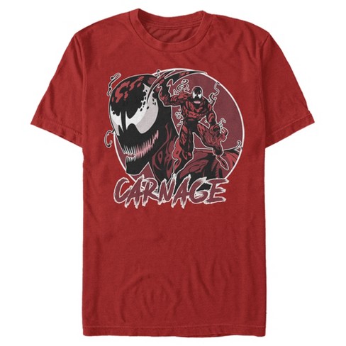 Men's Marvel Venom Carnage Mask Circle T-Shirt - image 1 of 4