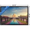 Trends International Wonders of the World - Taj Mahal Framed Wall Poster Prints - 3 of 4