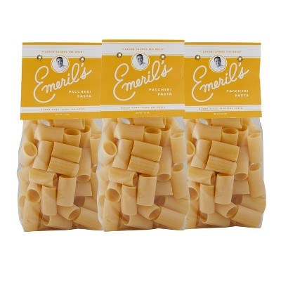 Emeril Lagasse Italian Prime Pasta Variety Pack - Conchiglioni, Tagliatelle & Paccheri From Durum Wheat Semolina