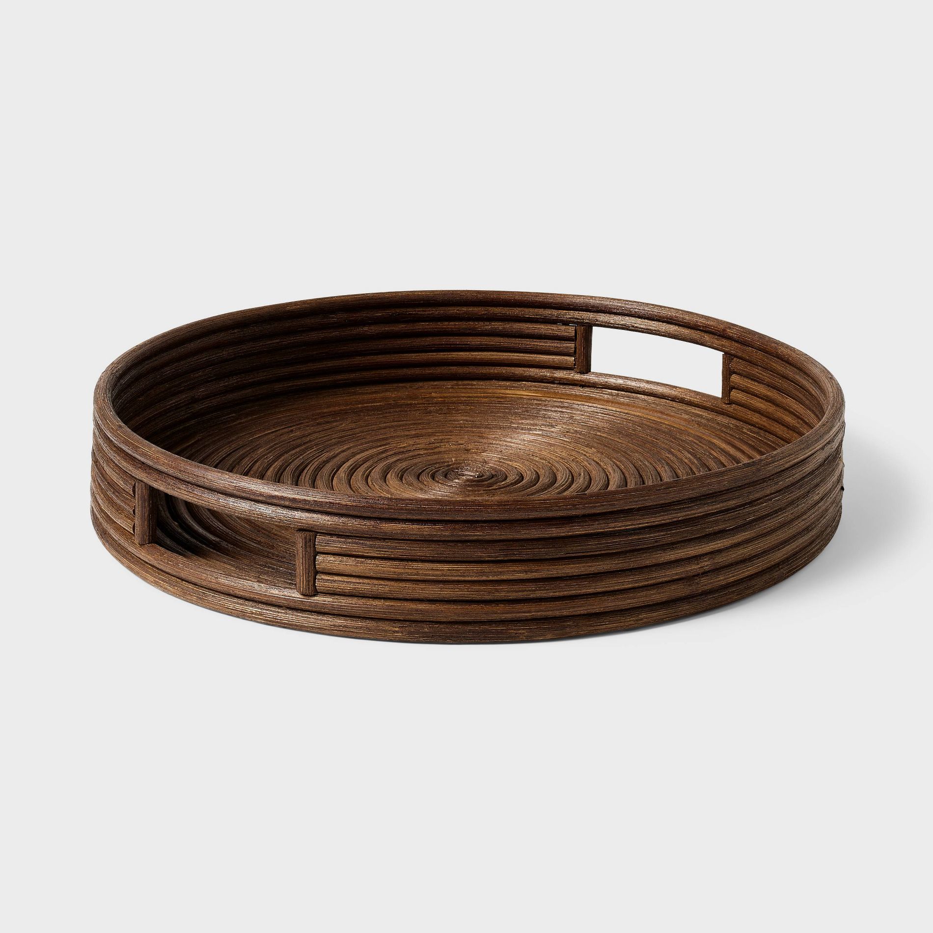 Round Woven Rattan Tray - Threshold™ a collection with @ThisOakHouse