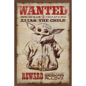 Trends International Star Wars: The Mandalorian - Wanted Framed Wall Poster Prints - 1 of 4