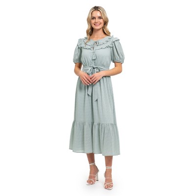 August Sky Women's Textured Midi Dress