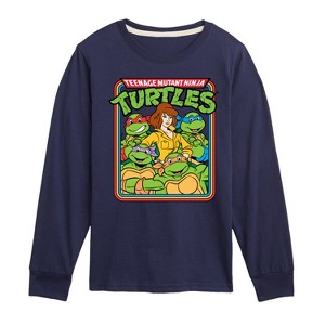 Boys' - Teenage Mutant Ninja Turtles - Retro Group April Long Sleeve Graphic T-Shirt - 1 of 4