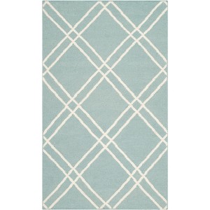 Dhurries DHU638 Hand Woven Area Rug  - Safavieh - 1 of 4