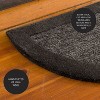 Plow & Hearth - Madrid Banded Half-Round Hearth Fireproof Rug, 2' x 4' - image 4 of 4