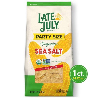 Photo 1 of **2 pcs***Late July Party Size Restaurant Style Organic Sea Salt - 14.75oz