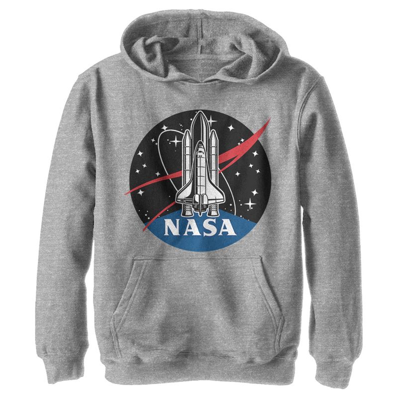 Boy's NASA Rocket Logo Pull Over Hoodie, 1 of 4