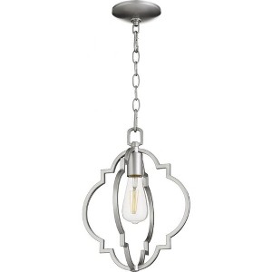 Quorum Lighting Dublin 1-Light Pendant, Classic Nickel, 11W, 14H - 1 of 1