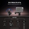 Boersma Magnetic Action Camera Mount Kit, Compatible with GoPro Hero 13 12 11 Max DJI Osmo Action Insta360, ABS Magnetic Quick Release Mount - 3 of 4