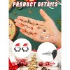 Christmas Earrings Bulk Set - 60 Pairs with Snowman, Snowflake & Santa Designs. - 3 of 4