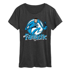 Women's - Marvel - Mr Fantastic Circle Short Sleeve Graphic T-Shirt - 1 of 4