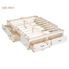 ALEXOUN Wooden Bed Frame with 6 Storage Drawers,Without Headboard Design,Slat Support,No Box Spring Needed,Easy Assembly - 3 of 4