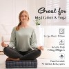 KWPZQEB Meditation Floor Pillow, Square Large Pillows Seating for Adults, Chenille Cushion for Tatami Living Room, Bedroom (20x20 Inch) - 4 of 4