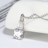 Square Trillion Pendant Necklace for Women Sterling Silver Ginger Lyne Collection - 2 of 4