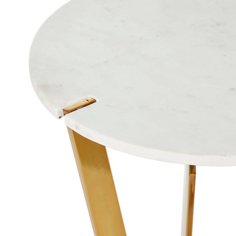 Contemporary Marble Accent Table Gold - Venus Williams Collection, 4 of 7