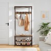 VASAGLE Coat Rack 3-in-1 Hall Tree Rustic Brown - 4 of 4