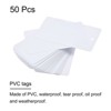 Unique Bargains Blank Waterproof Outdoor Eyelet Hole Plastic Shipping Tags 50 Pcs - 2 of 4