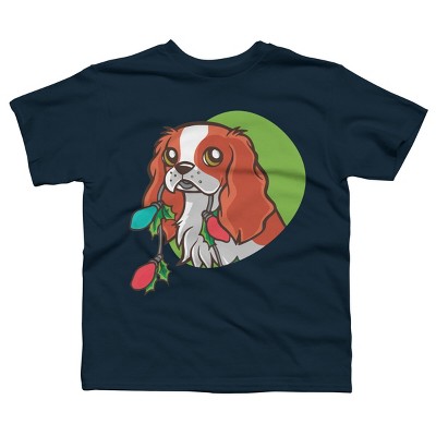 Boy's Design By Humans Super Cute Dog Paws Print Christmas Tree T-Shirt By rasok T-Shirt