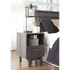 Brymont Nightstand Black/Gray - Signature Design by Ashley: Mid-Century Modern, Storage Drawer, Bedroom Furniture - 2 of 4