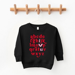 The Juniper Shop Vday Alphabet Toddler Graphic Sweatshirt - 1 of 2