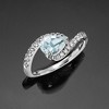 Ross-Simons 0.80 Carat Aquamarine and .35 ct. t.w. Lab-Grown Diamond Ring in 14kt White Gold - 4 of 4