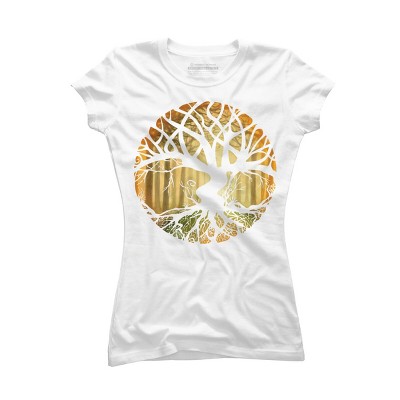 Junior's Design By Humans Druid Tree By EVA3 T-Shirt