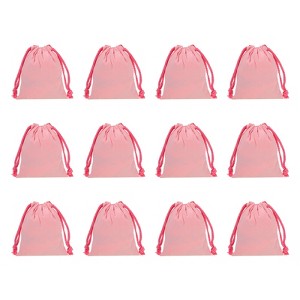 Unique Bargains 100% Cotton Reusable Washable Dust Drawstring Bags 12 Pcs - 1 of 4