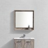 Kube Bath Bosco 30Inch Framed Mirror With Shelve - Nature Wood Finish - 2 of 2