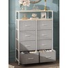 GALAXHERO Fabric Dresser 8 Drawers, Tall Storage Chest Tower for Bedroom, Closet, Living Room, Hallway, Space-Saving Organizer Unit - 3 of 4