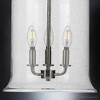 Urban Ambiance Luxury French Rustic Pendant Light,  17.125"H x 12.875"W,  Brushed Nickel Finish, UHP3820 - 4 of 4