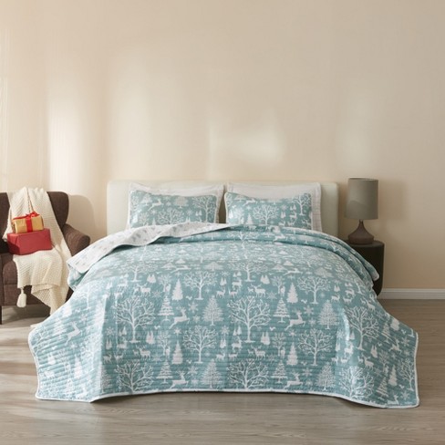 Winter Forest Quilt Bed Set - King