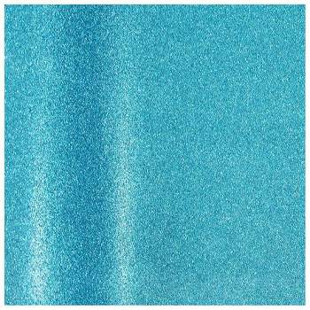 JAM PAPER Aqua Blue Glitter Gift Wrapping Paper Roll - 1 pack of 25 Sq. Ft.