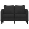 vidaXL 2-Seater Sofa Black 47.2 in. Fabric - 3 of 4