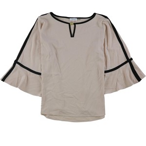 Calvin Klein Womens Contrast Trim Pullover Blouse - 1 of 1