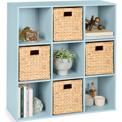 Best Choice Products 9-Cube Bookshelf, 11in Display Storage Compartment Organizer w/ 3 Removable Back Panels