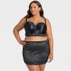 Women's Satin & Lace Lightly Lined Cami Bra - Auden™ - 3 of 3