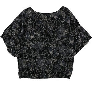 Sanctuary Clothing Womens Nicola Ruffled Floral Pullover Blouse - 1 of 1