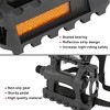 Unique Bargains Pair Road Mountain Bike Pedals with Toe Clips Foot Straps 5.71"x4.53"x3.54" 2 Pcs - 2 of 4