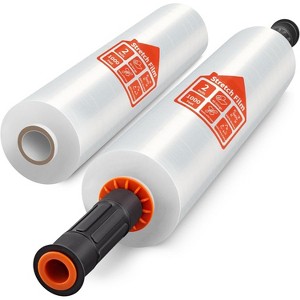 Attop 15 Inch x 1000 Feet Shrink Wrap for Pallet Wrap Moving Wrapping Plastic Roll, 60 Gauge, 2 Pack, Clear - 1 of 4
