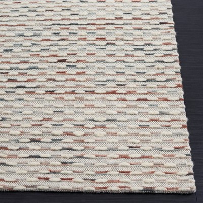 Marbella Beige and Rust Handwoven Wool Area Rug