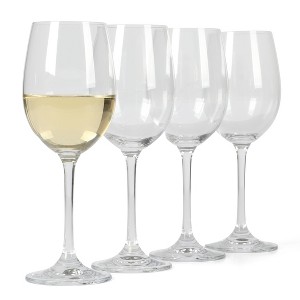 Martha Stewart Vivica 14-Ounce Stemmed White Wine Glass Set 4-Pack - 1 of 4