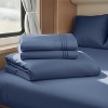 Nestl RV Queen Sheets, Super Soft 4PC Microfiber Sheet Set for Camper, Short Queen Sheets - 2 of 4