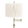 360 Lighting Westbury Adjustable Linen Diamond Pleat Shade Floor Lamp - 2 of 4