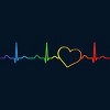 Adult Design By Humans Rainbow Pride Heartbeat By Luckyst Tank Top - 2 of 2